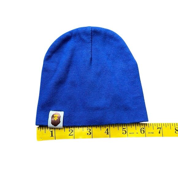 A Bathing Ape BAPE Royal Blue Baby Beanie Hat Y2K Streetwear - Picture 4 of 7